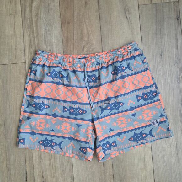 Columbia PFG Rambler Water Short Sandalwood Pink Board Shorts Men Sz XL - Picture 3 of 10